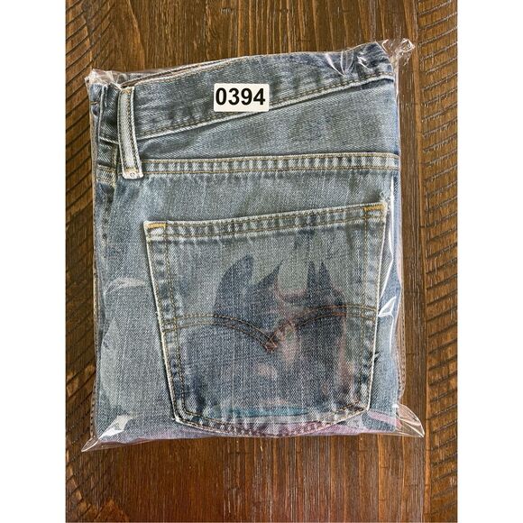 Levis 527 Jeans Women W31 L32 31x32 Blue Bootcut Y2K Low Rise Faded Distressed - Picture 11 of 11